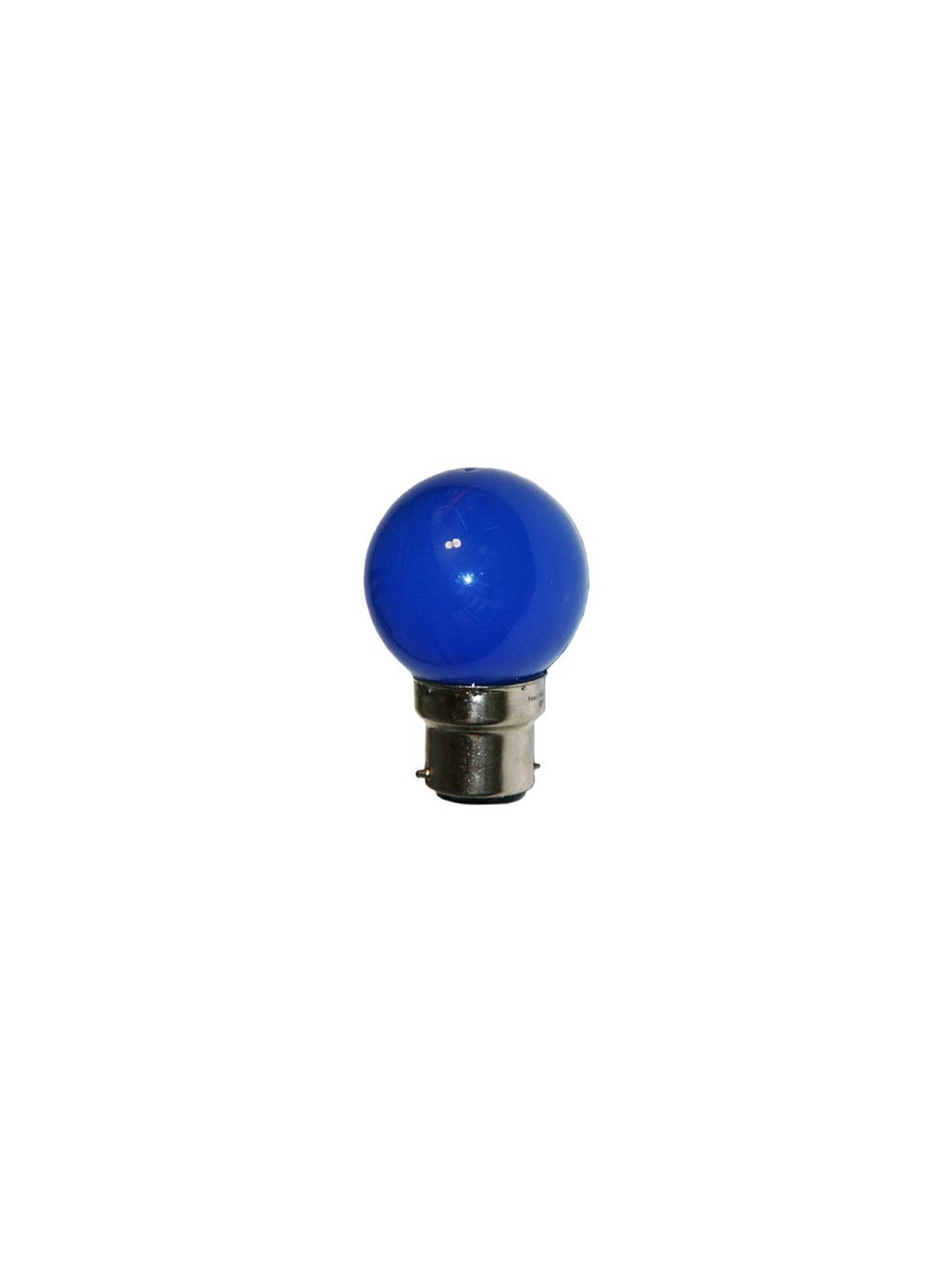 Sphérique Incandescence B22 15W Bleu