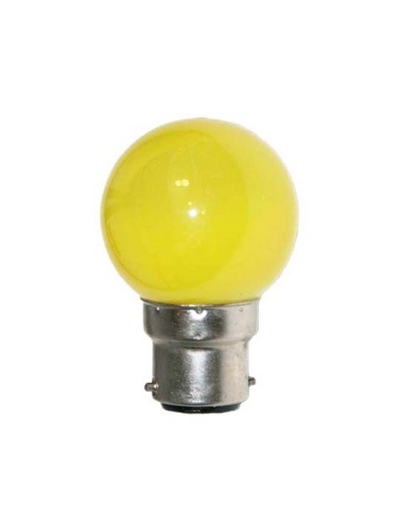 Sphérique Incandescence B22 15W Jaune