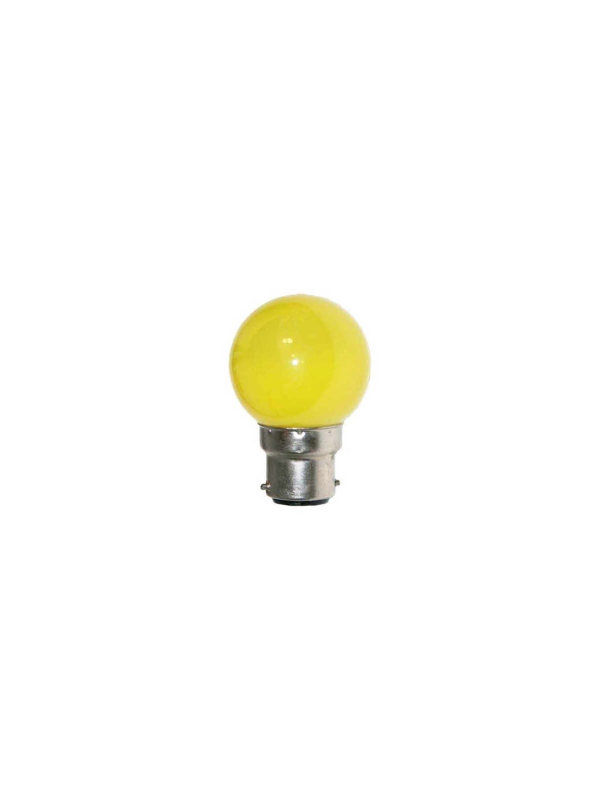 Sphérique Incandescence B22 15W Jaune