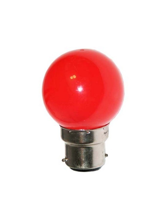 Sphérique Incandescence B22 15W Rouge