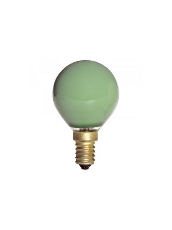 Sphérique Incandescence E14 15W Vert