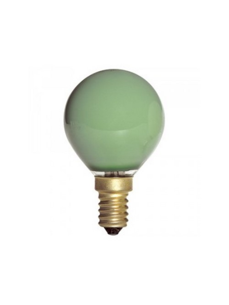 Sphérique Incandescence E14 15W Vert