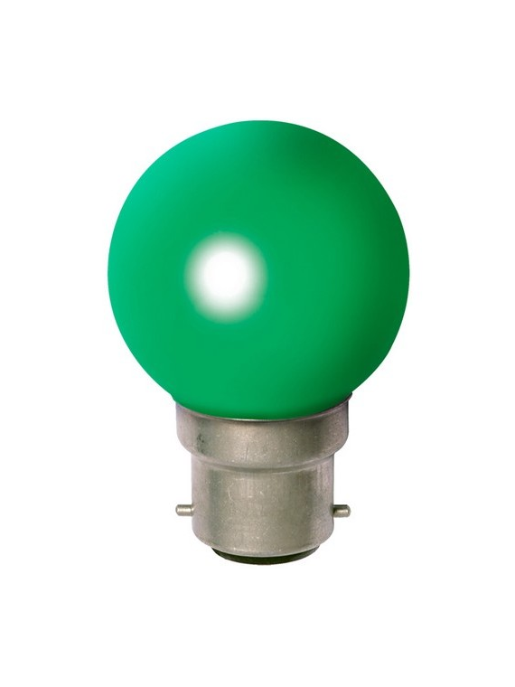 Sphérique Incandescence B22 15W Vert