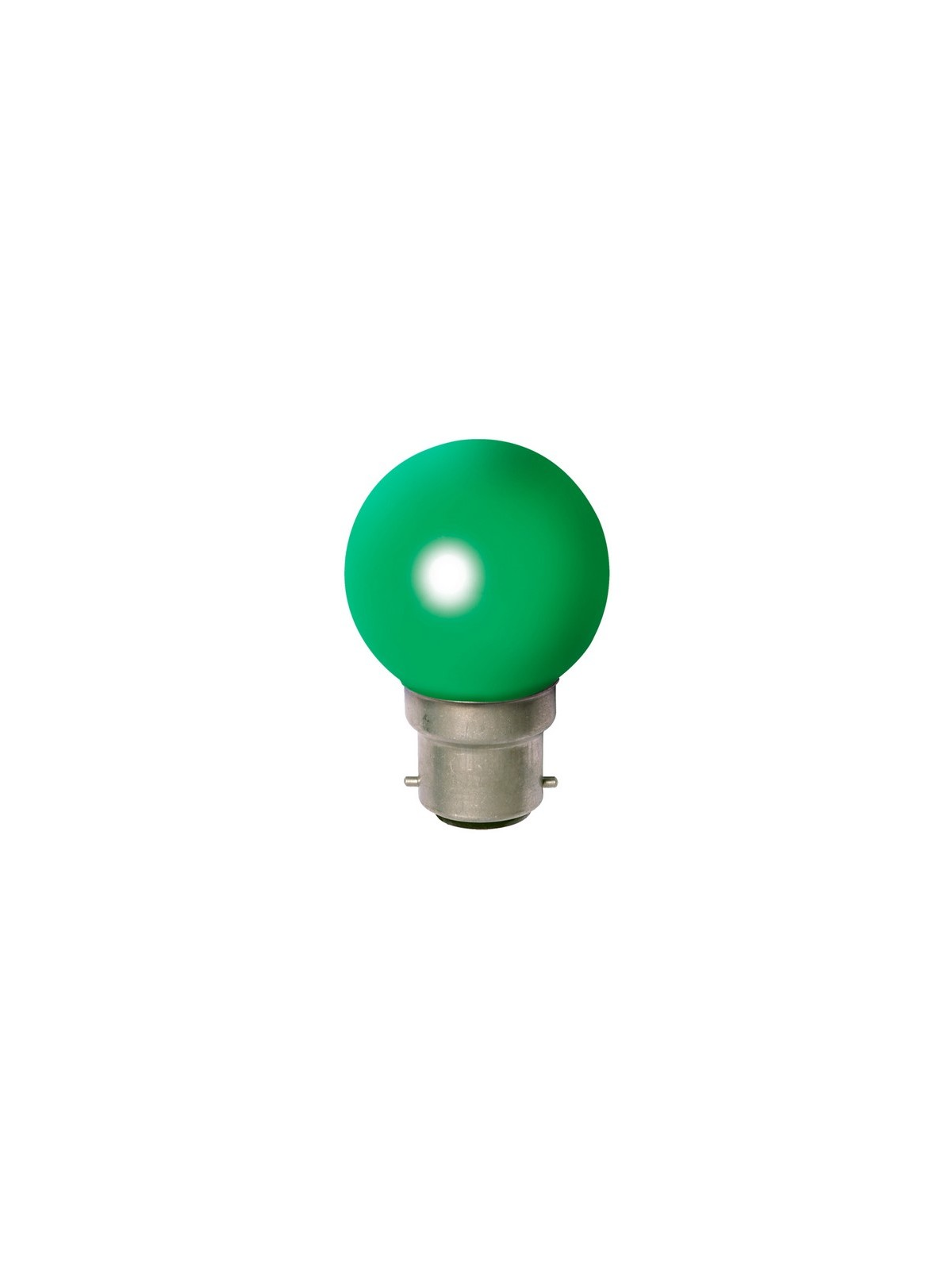 Sphérique Incandescence B22 15W Vert