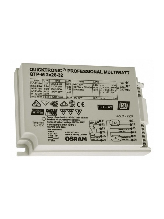 Ballast Electronique D/E-T/E 1x26-42W OSRAM