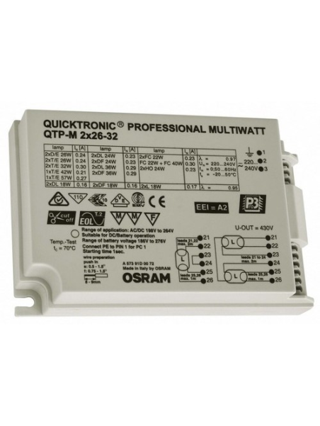 Ballast Electronique D/E-T/E 1x26-42W OSRAM