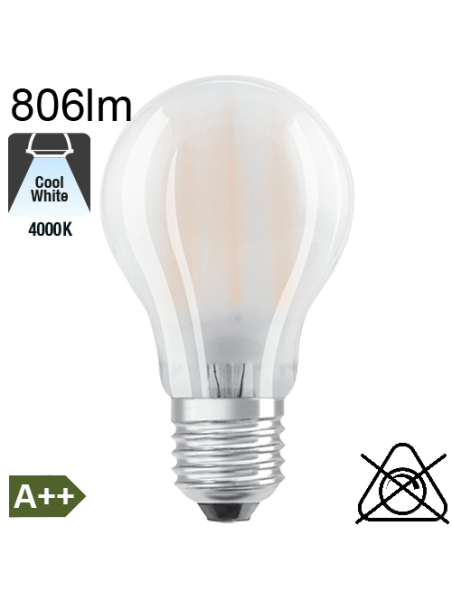 Standard Dépolie LED E27 806lm 4000K