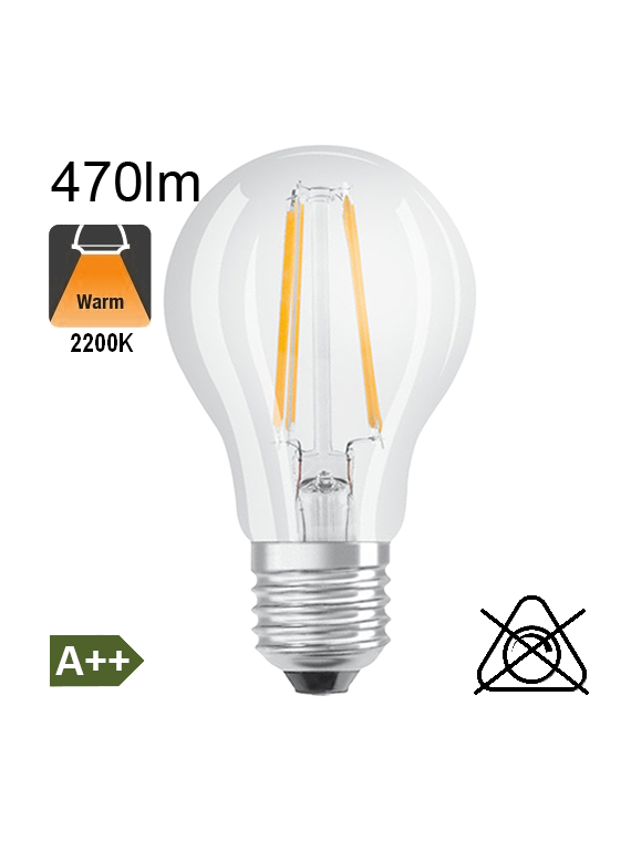 Standard LED E27 470lm 2700K