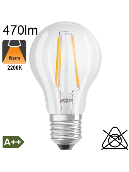 Standard LED E27 470lm 2700K