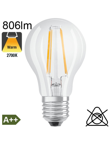 Standard LED E27 806lm 2700K