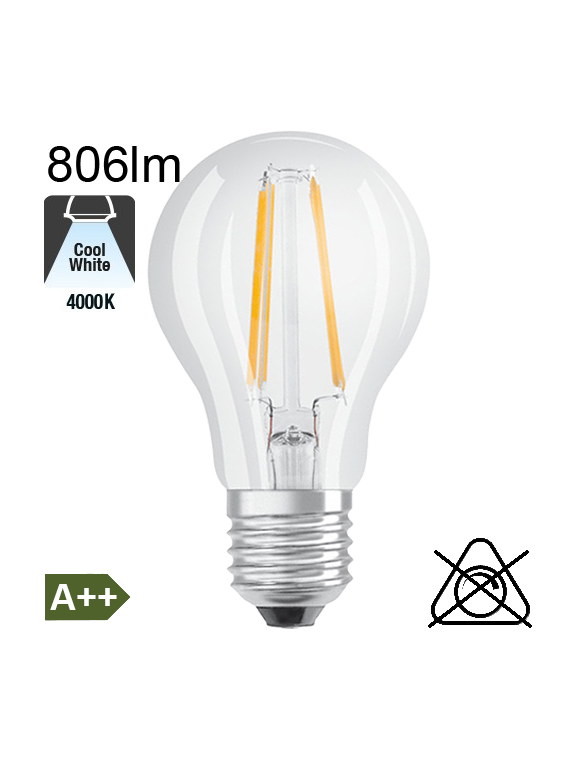 Standard LED E27 806lm 4000K