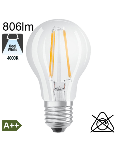 Standard LED E27 806lm 4000K