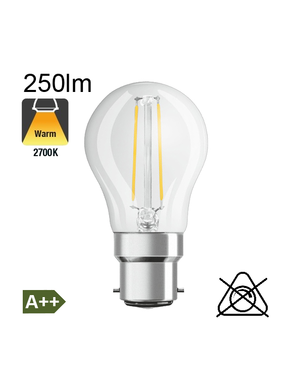 Sphérique LED B22 250lm 2700K