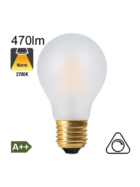 Standard Dépolie LED E27 470lm 2700K Dimmable