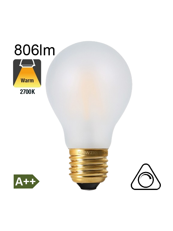 Standard Dépolie LED E27 806lm 2700K Dimmable