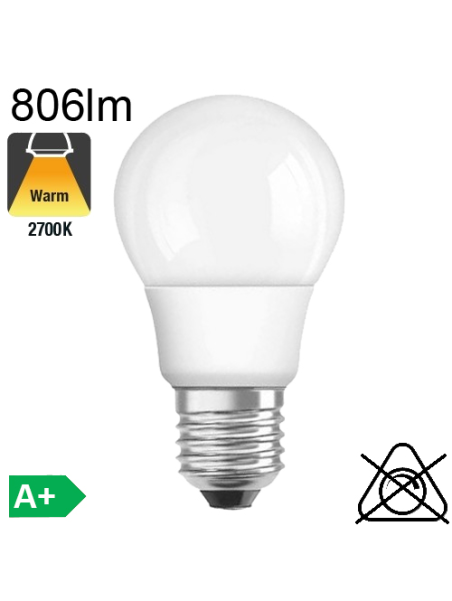 Standard LED E27 806lm 2700K