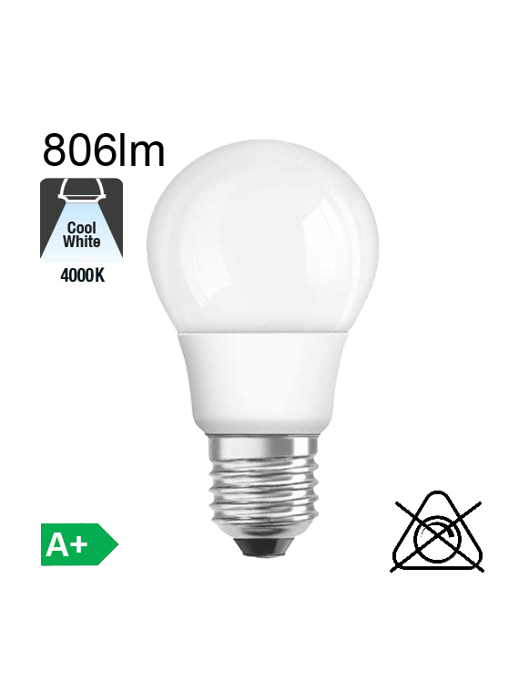 Standard LED E27 806lm 4000K