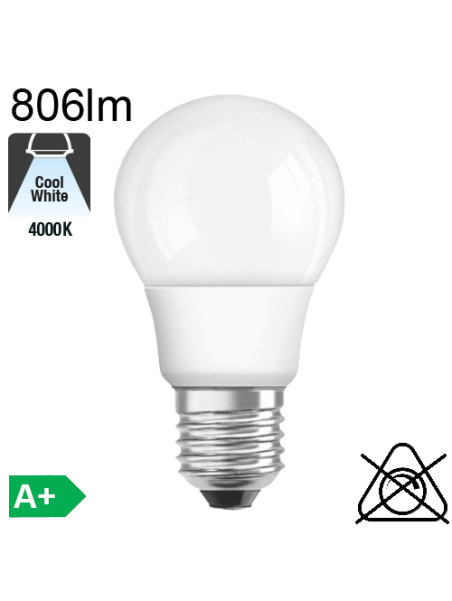 Standard LED E27 806lm 4000K