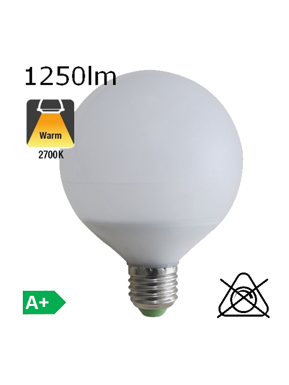 Globe LED Ø120 E27 1250lm 2700K