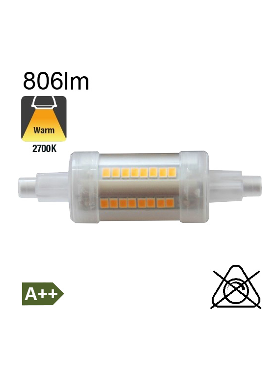 R7S 78mm LED 806lm 2700K