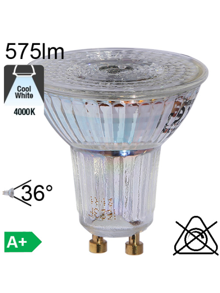 Spot LED GU10 575lm 4000K 36°