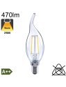 Flamme Coup de Vent LED E14 470lm 2700K