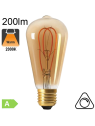 Edison ST64 Loop Ambrée LED E27 200lm 2000K Dimmable