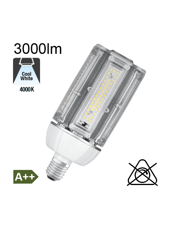 LED Très Fortes Puissances E27 3000lm 4000K