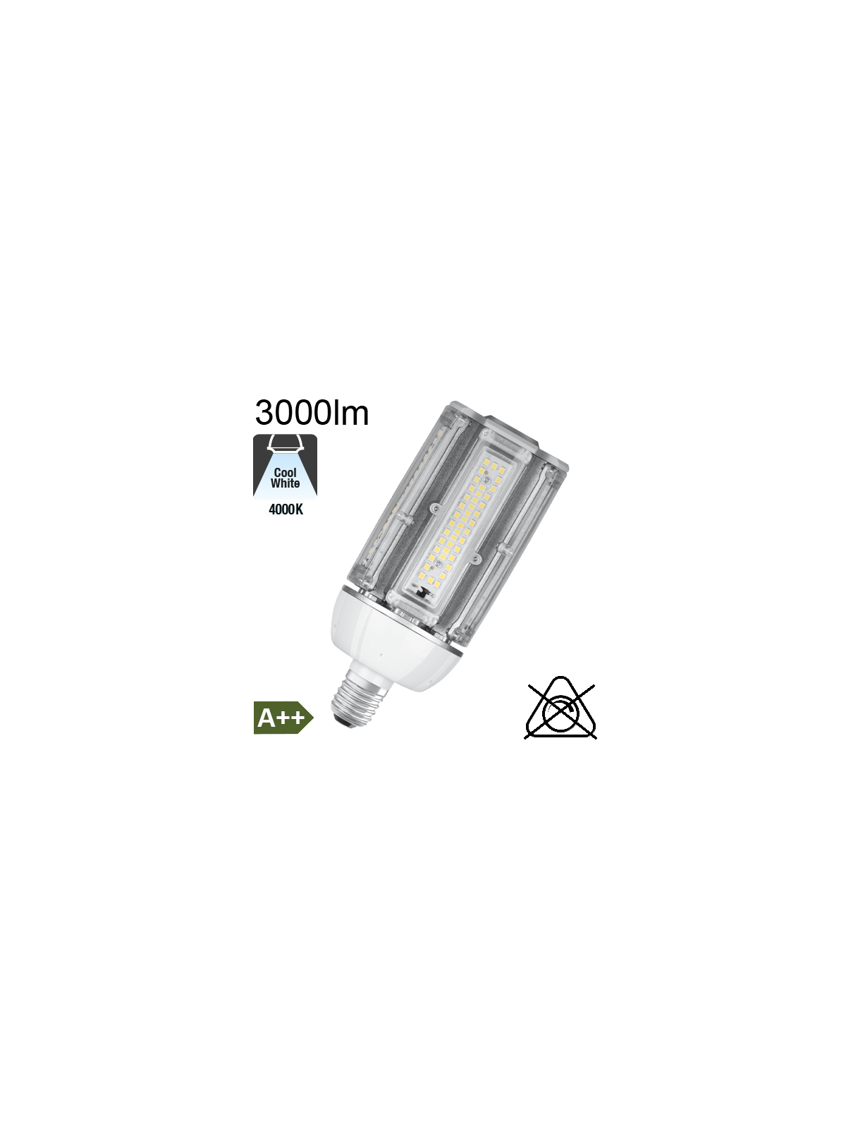 LED Très Fortes Puissances E27 3000lm 4000K