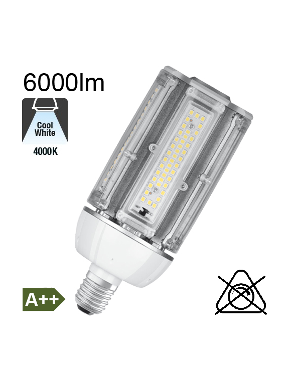 LED Très Fortes Puissances E27 6000lm 4000K