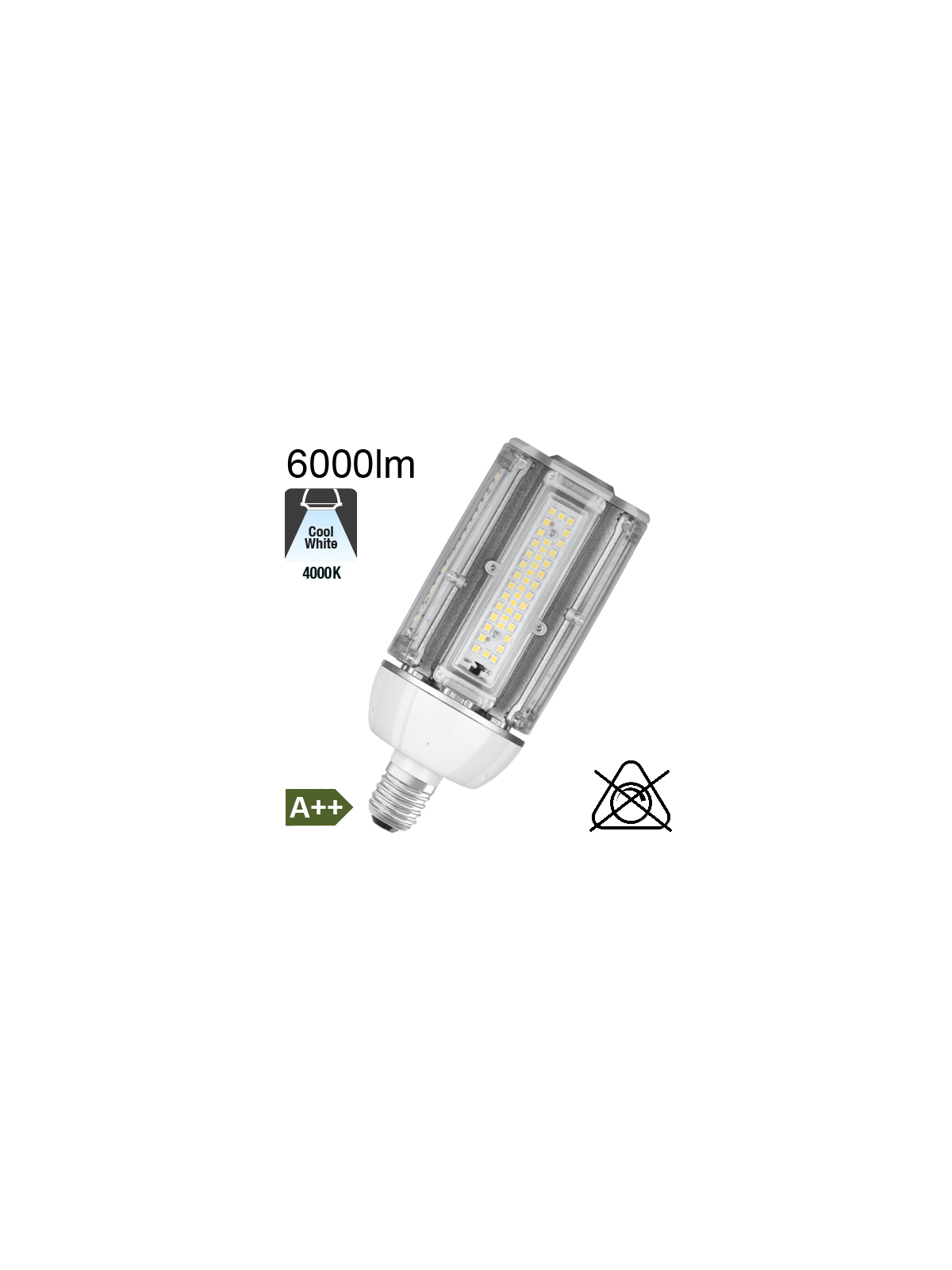 LED Très Fortes Puissances E27 6000lm 4000K