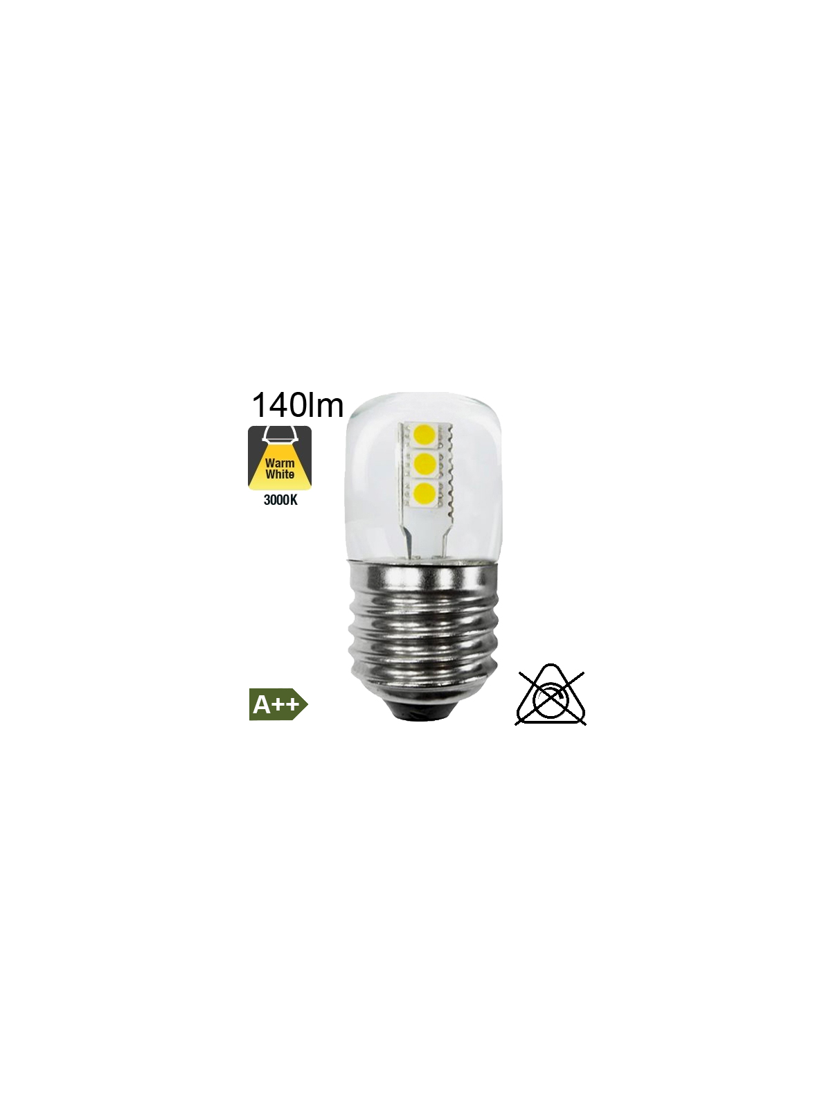 Veilleuse LED E27 140lm 3000K