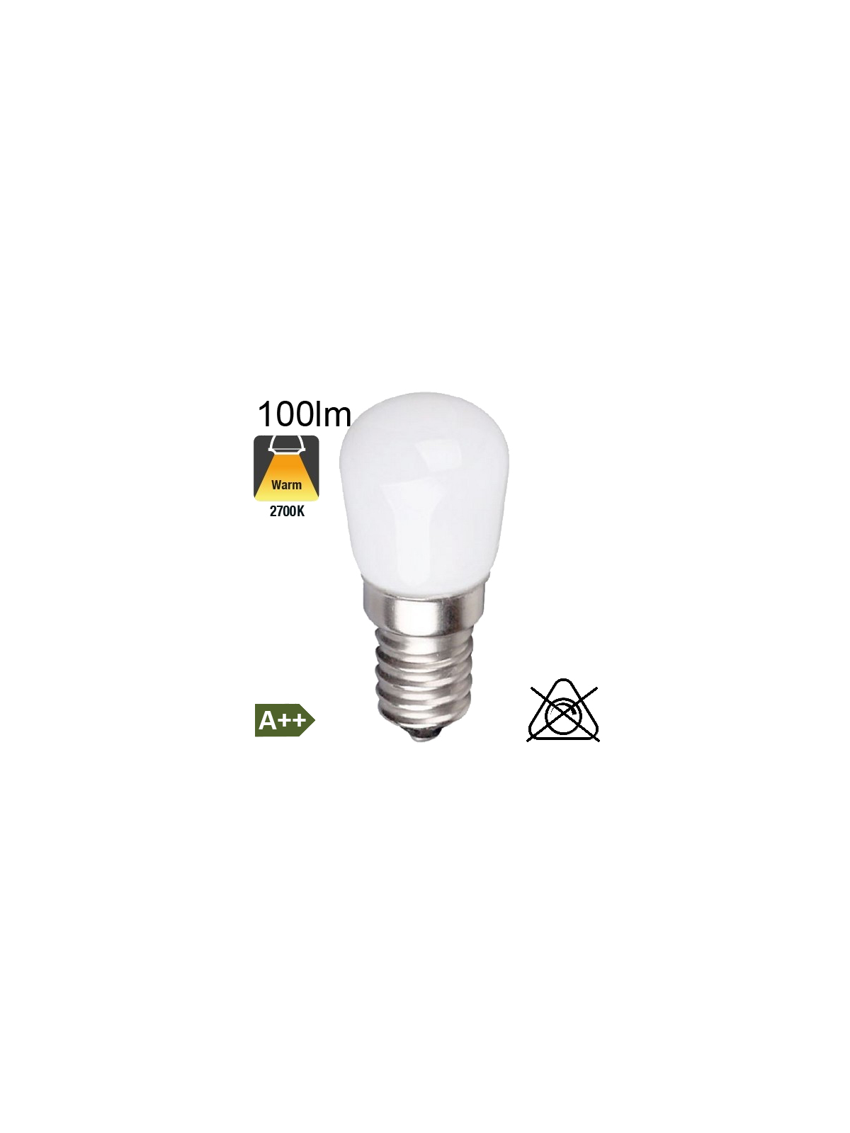 Veilleuse LED E14 100lm 2700K