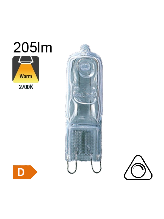 G9 Halogène 20W 230V 205lm