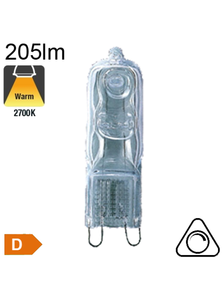 G9 Halogène 20W 230V 205lm