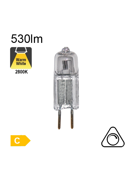 GY6.35 Halogène  35W 12V 530lm