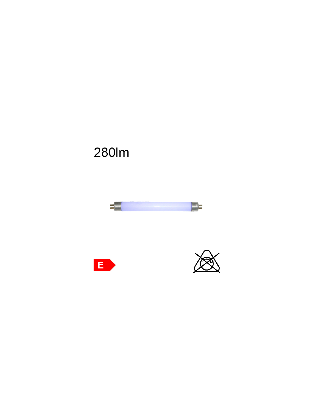 Mini-Tube Anti-Insectes Fluo  T5 Ø16 6W 280lm