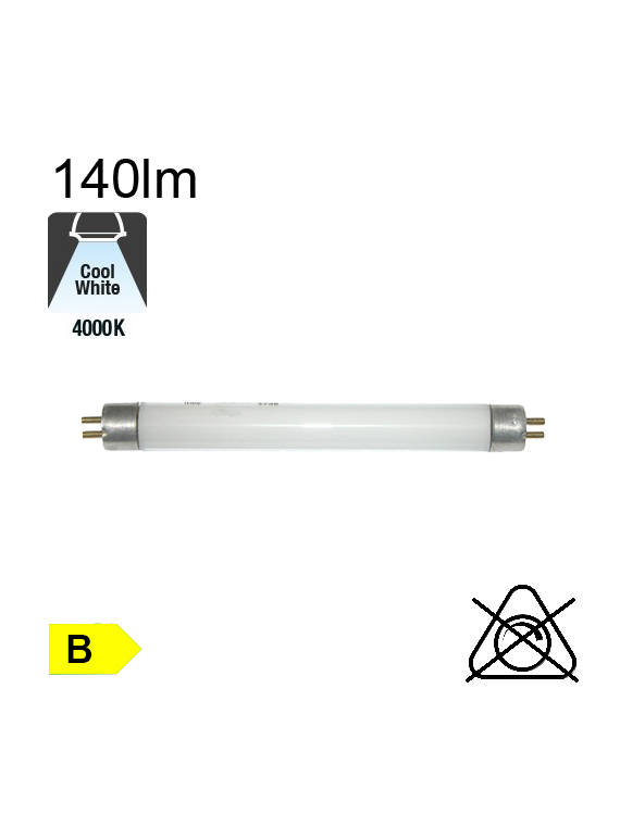 Mini Fluo T5 Ø16 4W 140lm 4000K