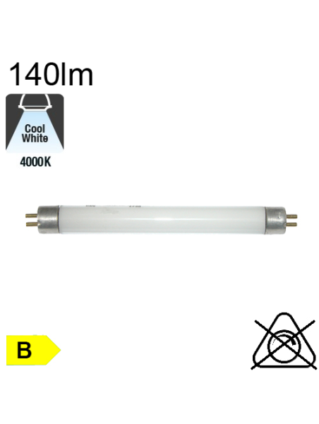 Mini Fluo T5 Ø16 4W 140lm 4000K