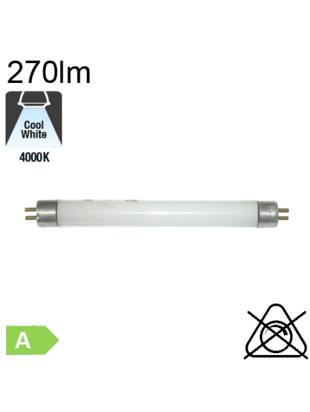 Mini Fluo  T5 Ø16 6W 270lm 4000K