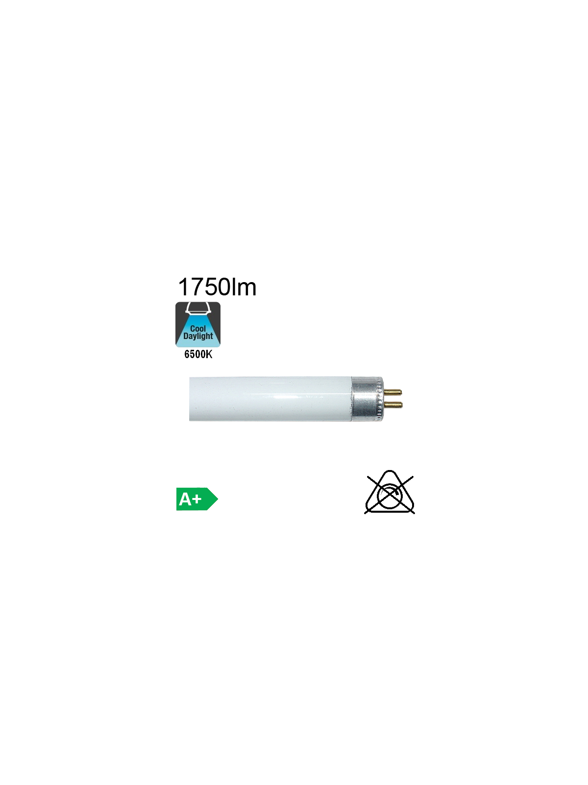 Lot de 25 Tubes led T5 Ø16 24W 1750lm 6500K