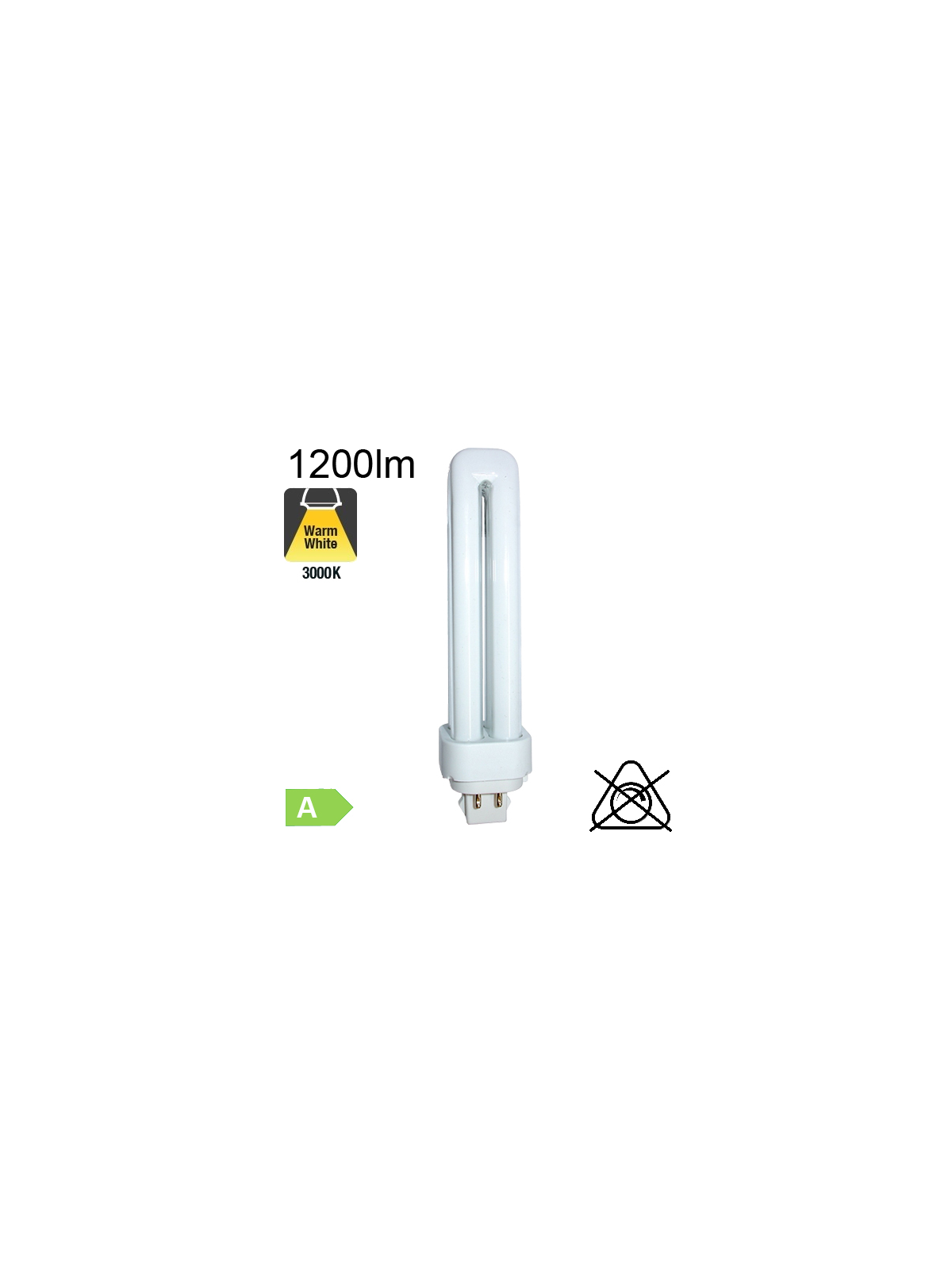 D/E LED LED 7W - 830 Blanc Chaud | Équivalent 18W