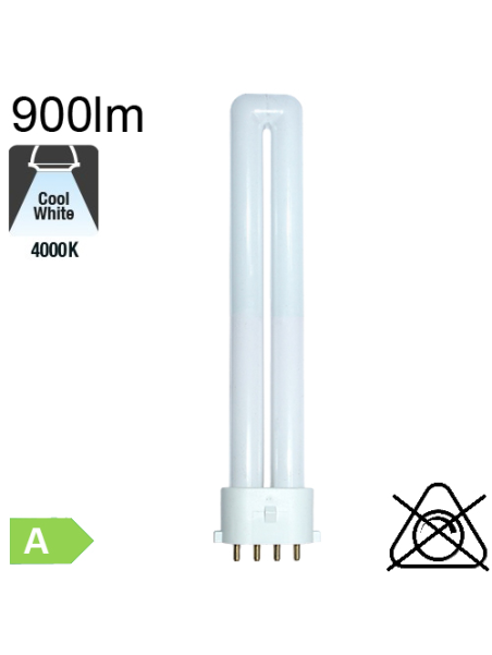 LED S/E Fluo-Compacte 2G7 11W 900lm 4000K