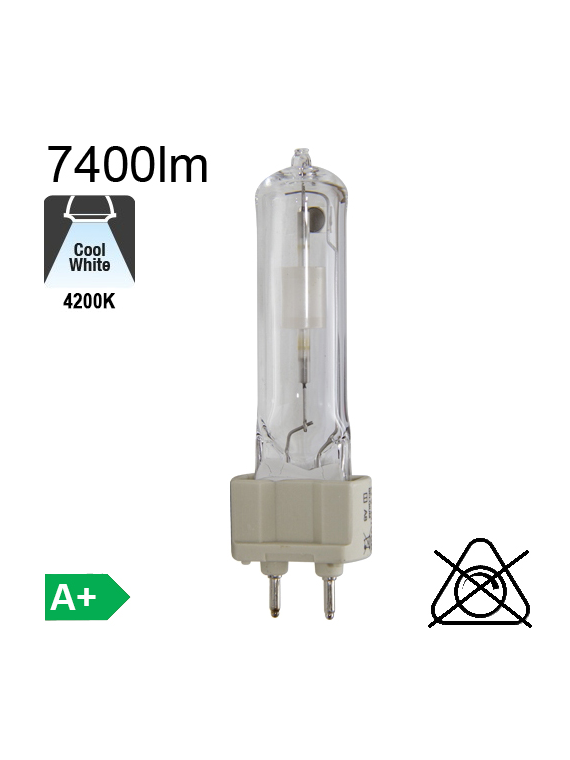 Tube Iodure Métallique G12 70W 7400lm 942 Brûleur Céramique