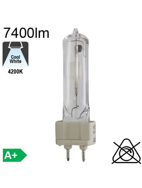 Tube Iodure Métallique G12 70W 7400lm 942 Brûleur Céramique