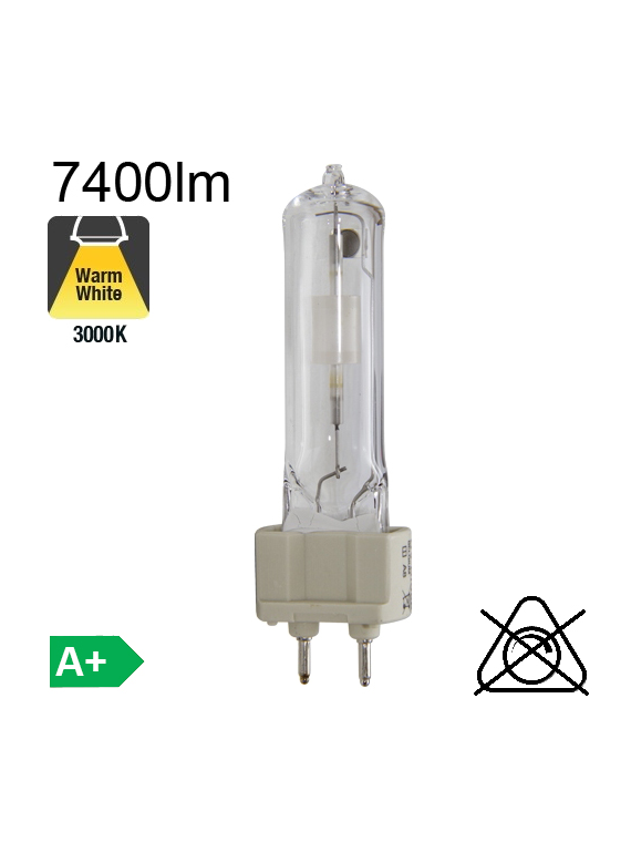 Tube Iodure Métallique G12 70W 7400lm 830 Brûleur Céramique