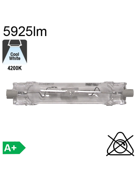 Tube Iodure Métallique Rx7s 70W 5925lm 742