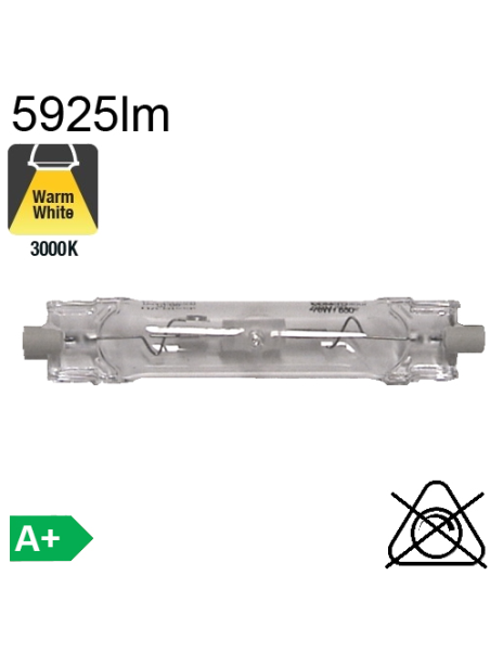 Tube Iodure Métallique Rx7s 70W 5925lm 630