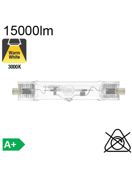 Tube Iodure Métallique Rx7s 150W 15000lm 830 Brûleur Céramique