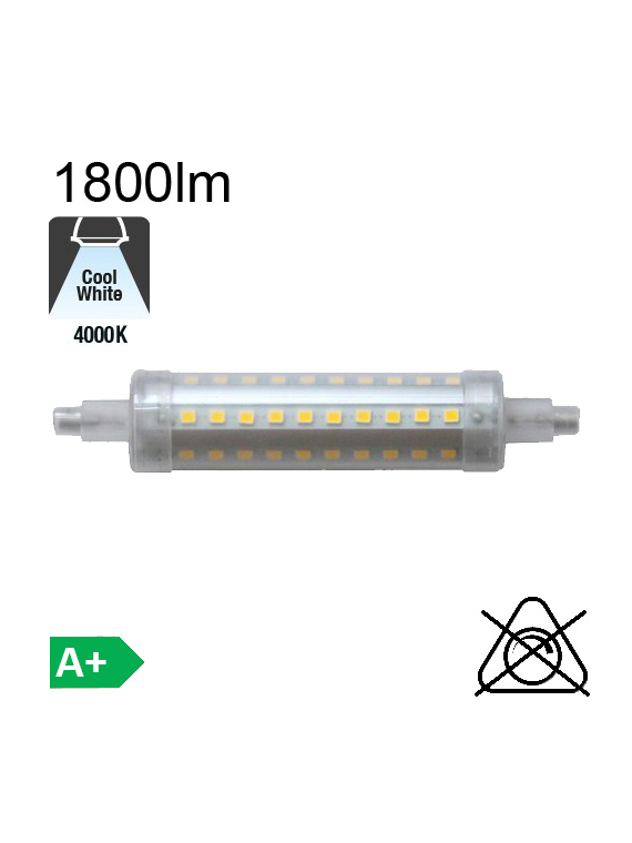 R7S 118mm LED 1800lm 4000°K